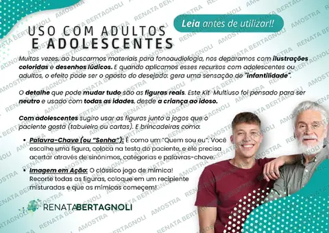Página de uso com adultos e adolescentes
