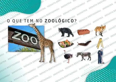 Atividade O que tem no zoológico